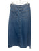 We The Free Size 8 Medium Wash Cotton Denim Maxi Zip Fly Pockets Skirt Medium Wash / 8