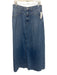 We The Free Size 8 Medium Wash Cotton Denim Maxi Zip Fly Pockets Skirt Medium Wash / 8