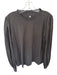 Lunya Size S Dark Grey Pima Cotton Long Sleeve Pleated Sleeves Crewneck Top Dark Grey / S