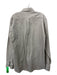 Canali Size L Gray Cotton Lines Button Down Men's Long Sleeve Shirt L