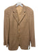 Armani Tan Wool Blend Solid 3 button Men's Blazer 38