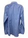 Boss Size 16 Blue Cotton Blend Micro Button Down Men's Long Sleeve Shirt 16