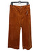 Maeve Size 32 Orange Cotton & Modal Corduroy Mid Rise Wide Leg Pants Orange / 32