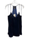 Johnny Was Size M Blue Rayon & Silk V Neck Sleeveless Velvet Top Blue / M