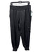 5a7 Cinq a Sept Size S Black Viscose & Polyester Elastic Waist Coated Pants Black / S