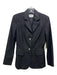 Ports Size 6 Black Wool Blend Blazer 2 button pocket Shimmer Jacket Black / 6