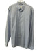 Carolina Herrera Size 17 Blue & White Cotton Striped Button Up Long Sleeve Shirt Blue & White / 17