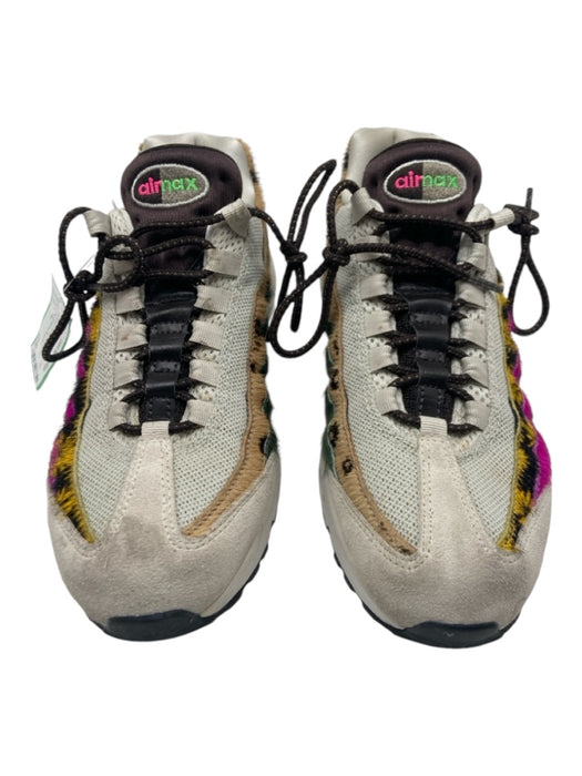 Nike Air Max Shoe Size 8 Taupe, Yellow & Pink Synthetic Sunflower Laces Sneakers Taupe, Yellow & Pink / 8