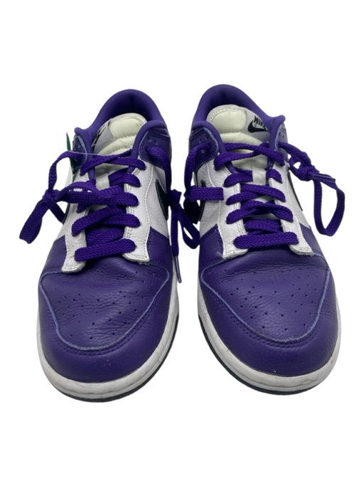 Nike Shoe Size 8 Purple, White & Black Leather Laces Low Top Colorblock Sneakers Purple, White & Black / 8