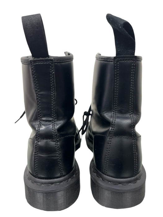 Dr Marten Shoe Size 7 Black Leather Combat Laces Boots Black / 7