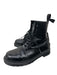 Dr Marten Shoe Size 7 Black Leather Combat Laces Boots Black / 7