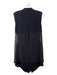 BCBG Maxazria Size XS Black Polyester Blend Sleeveless Standing Collar Romper Black / XS