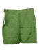 Givenchy Size 40 Green Viscose Pocket Side Zip Side Slit Skirt Green / 40