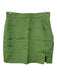 Givenchy Size 40 Green Viscose Pocket Side Zip Side Slit Skirt Green / 40