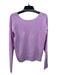 Vince Size M Lavender Purple Cashmere Scoop Neck Long Sleeve Ribbed Sweater Lavender Purple / M