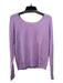 Vince Size M Lavender Purple Cashmere Scoop Neck Long Sleeve Ribbed Sweater Lavender Purple / M