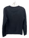 Kenzo Paris Size M Black & Purple Cotton Crew Neck Embroider Detailing Sweater Black & Purple / M