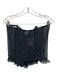 Savage X Fenty Size 1X Black Poliamide Mesh Tie Detail Corset Lingerie Black / 1X