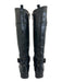 Tory Burch Shoe Size 6 Black Leather Buckle Detail Side Zip Riding Boots Black / 6