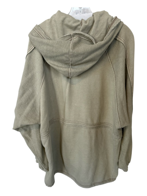 We The Free Size L Sage green Cotton Blend Hood Long Balloon Sleeve Jacket Sage green / L