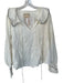 We The Free Size L White & Black Cotton Long Sleeve Accordion Pleat Collared Top White & Black / L