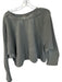 Free People Size XL Grey Cotton Blend Cropped Long Sleeve Sweatshirt Grey / XL