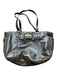 Coach Brown & Gold Patent Leather Top Handles Side Zipper Tote Bag Brown & Gold / M