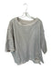 We The Free Size M Gray Cotton Short Sleeve Boat Neck Heathered Sweatshirt Gray / M