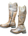 Bed Stu Shoe Size 9 Light Brown Leather Side Zip Over the Knee Lace Up Boots Light Brown / 9