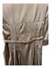 Karen Millen Size 6 Dark Taupe Polyester 3/4 Sleeve V Neck Collared Dress Dark Taupe / 6