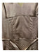 Karen Millen Size 6 Dark Taupe Polyester 3/4 Sleeve V Neck Collared Dress Dark Taupe / 6