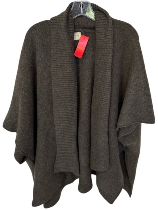 Look Size One Size Brown Batwing Open Front Sweater Brown / One Size