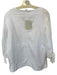 COS Size 12 White Cotton Long Sleeve V Neck Top White / 12