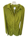 With Jean Size M Green Long Sleeve Button Down Gathered Front Dress Green / M