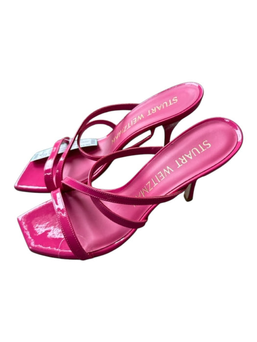 Stuart Weitzman Shoe Size 7.5 Hot pink Patent Leather Stiletto Sandals Hot pink / 7.5