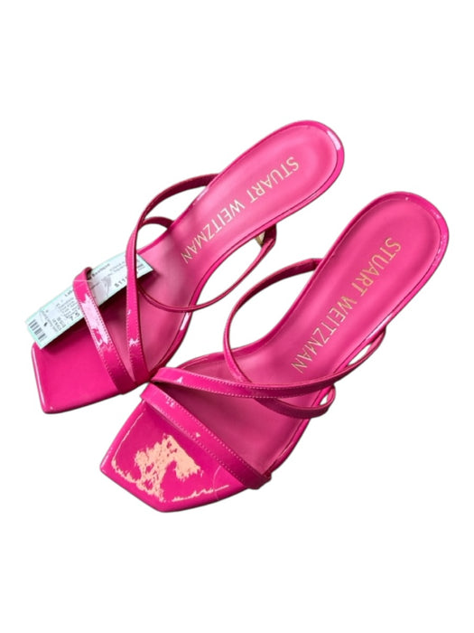 Stuart Weitzman Shoe Size 7.5 Hot pink Patent Leather Stiletto Sandals Hot pink / 7.5