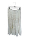Free People Size M White Cotton Drawstring Maxi Skirt White / M