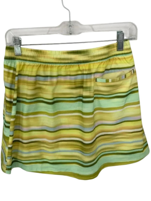 Outdoor Voices Size M Yellow & Green Recycled Polyester Blend Drawstring Skort Yellow & Green / M