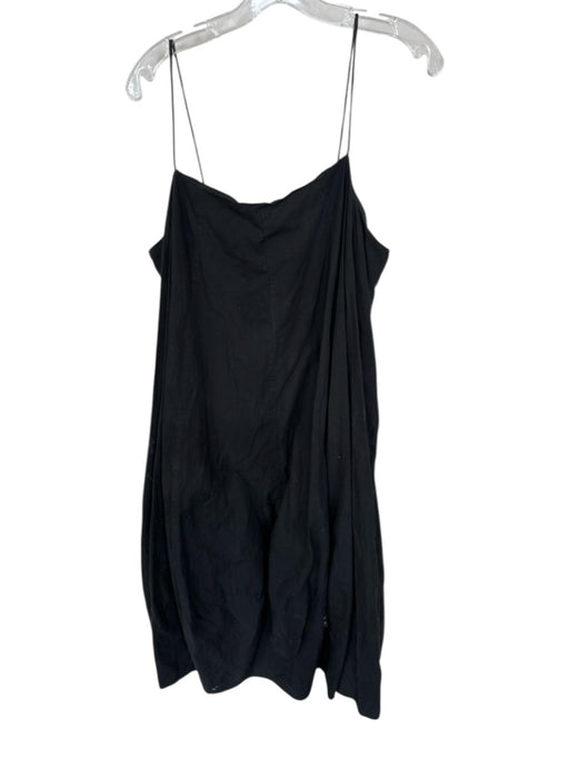 Free People Size M Black Cotton Spaghetti Strap Maxi Dress Black / M
