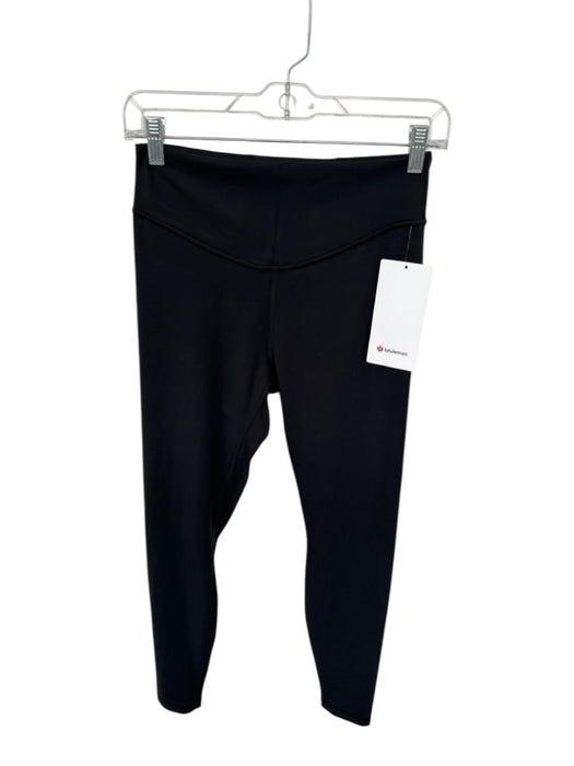 Lululemon Size 8 Black Nylon Blend High Waist Athletic Leggings Black / 8