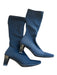 La Canadienne Shoe Size 9.5 Black Nylon Stretch Block Heel Knee High Boots Black / 9.5