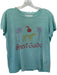 Mother Size M Sea Green Linen Short Sleeve Graphic Top Sea Green / M