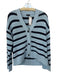 Rails Size M Blue & Navy Cotton Long Sleeve Striped Knit Cardigan Sweater Blue & Navy / M