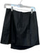 Tibi Size 2 Black Leather Cut Outs Back Zip Mini Skirt Black / 2