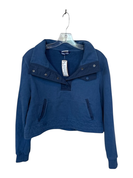 Outdoor Voices Size M Navy Organic Cotton Long Sleeve Snap buttons Jacket Navy / M