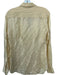 Acne Studios Size 40 Butter Yellow Silk Blend Long Sleeve Button Down Top Butter Yellow / 40