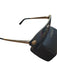 Versace Black & Gold Metal Gold hardware Sunglasses Black & Gold