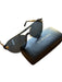 Versace Black & Gold Metal Gold hardware Sunglasses Black & Gold