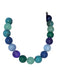Baublebar Green & Purple Beaded Round Beads Chunky short Necklace Green & Purple