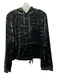 Pam & Gela Size Medium Green, Black, Brown Polyester Long Sleeve Camo Sweater Green, Black, Brown / Medium